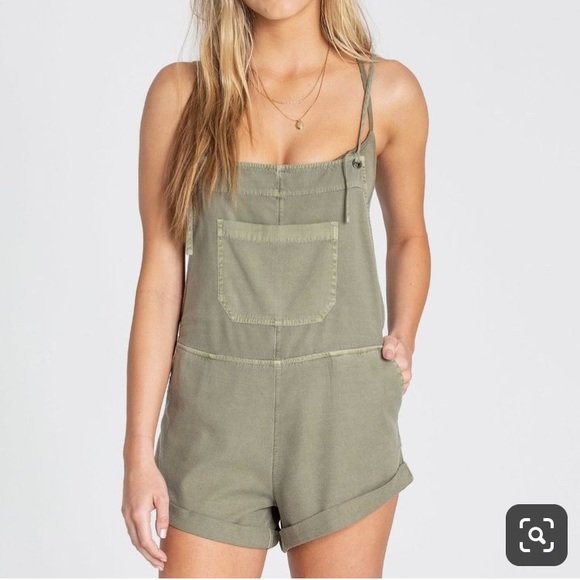 billabong short overalls